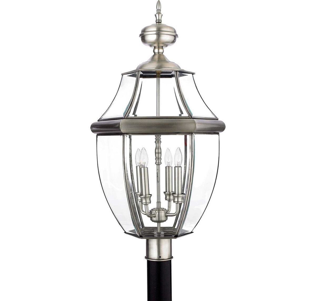 Quoizel Newbury 4-Light 16" Outdoor Post Light in Pewter