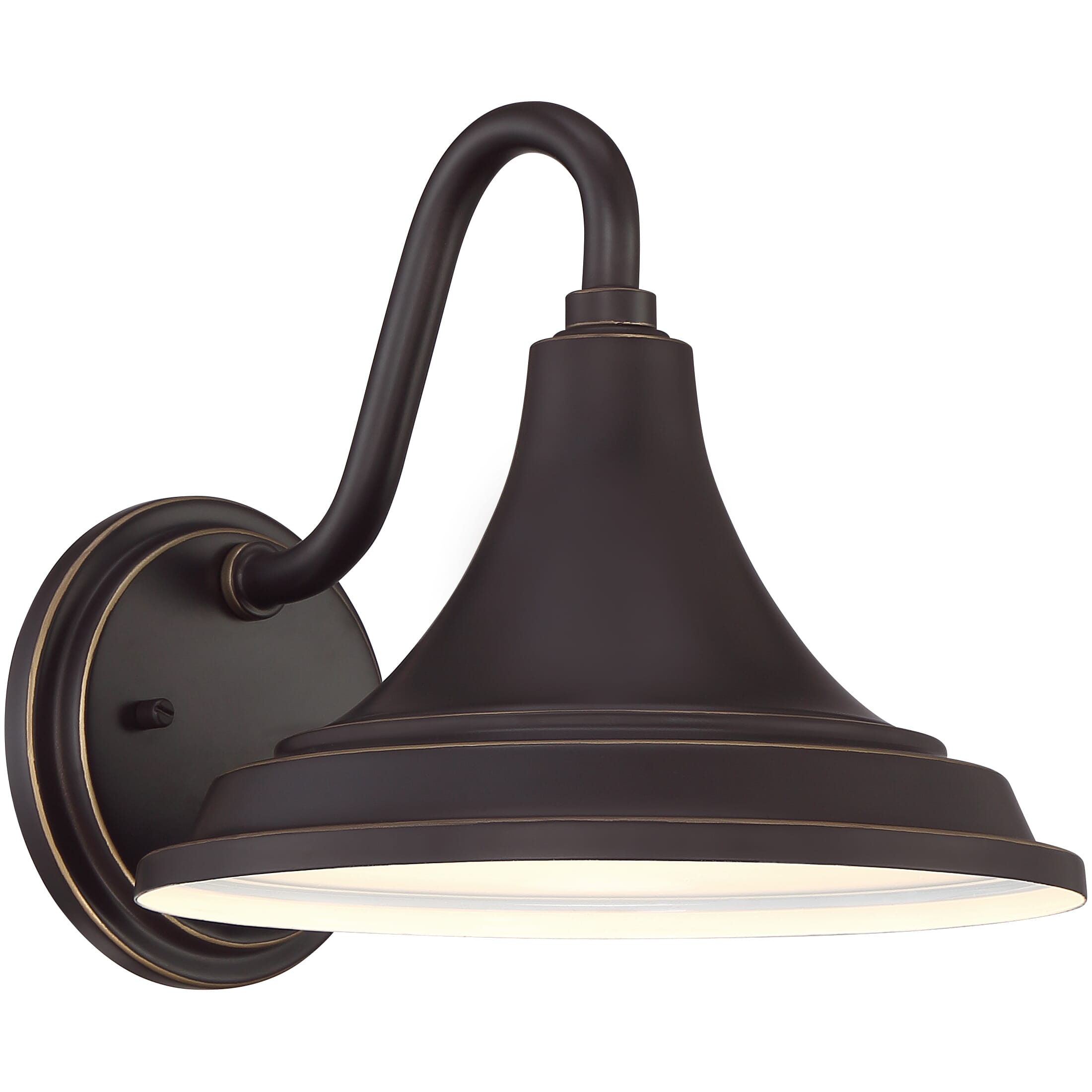 Quoizel Oceanfront 10" Outdoor Wall Light in Palladian Bronze