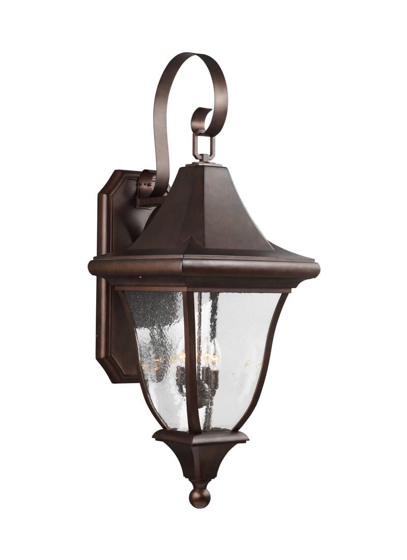 Feiss Oakmont 43.75" 4-Light Outdoor Wall Lantern in Patina Bronze