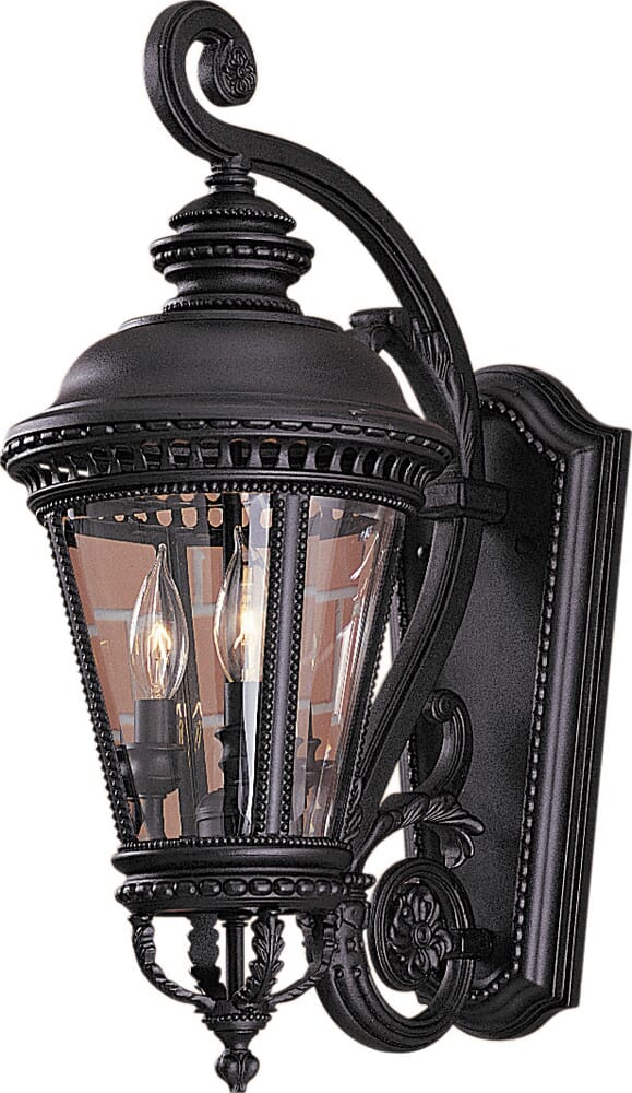 Feiss Castle Wall Mount Lantern - Black Finish