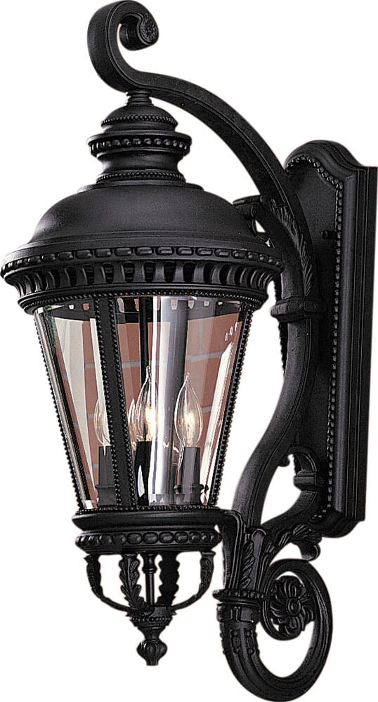 Feiss Castle Wall Mount Lantern - in Black Finish