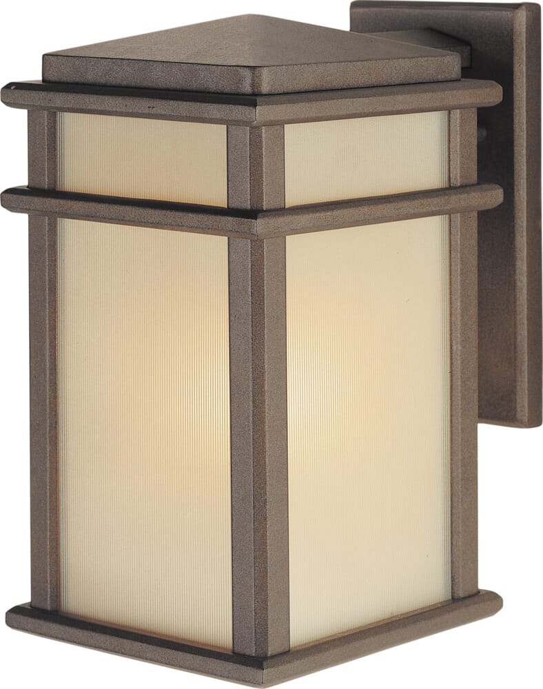 Feiss Mission Lodge Collection 7" Wall Mount Lantern in Bronze