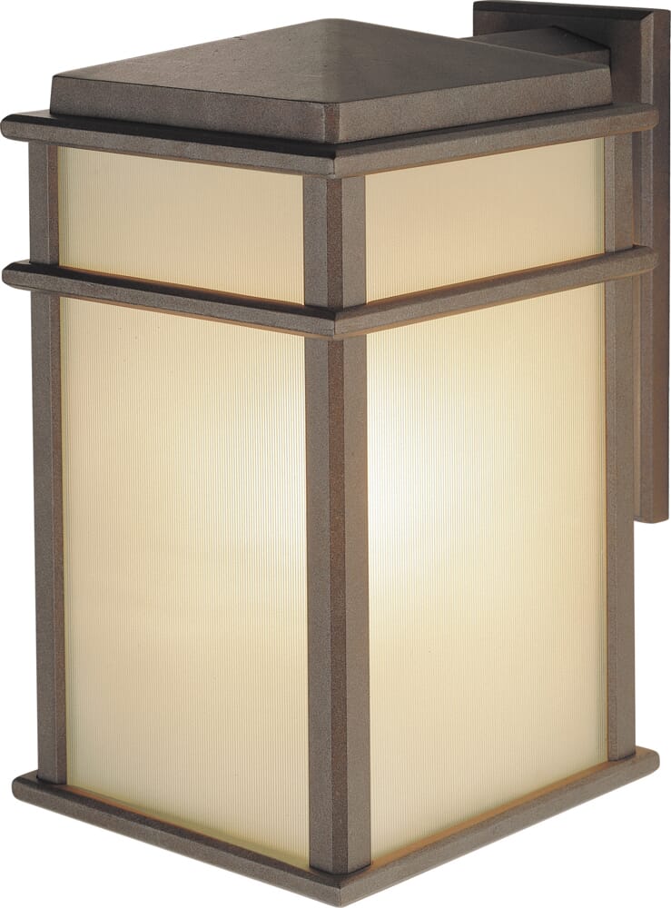 Feiss Mission Lodge Collection 9" Wall Mount Lantern in Bronze