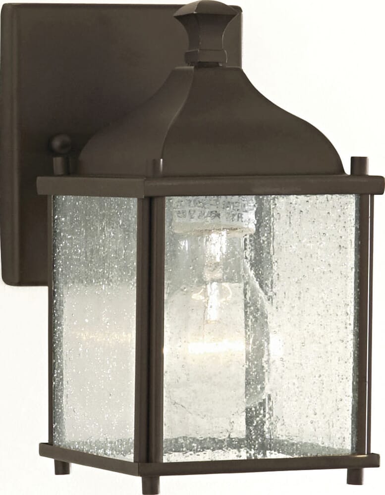 Sea Gull Lighting Terrace 8-25" Outdoor Wall Lantern in Oil Rubbed Bronze