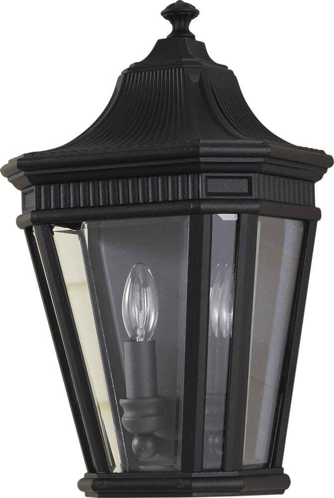 Feiss Cotswold Lane Collection 10" Outdoor Lantern - in Black Finish