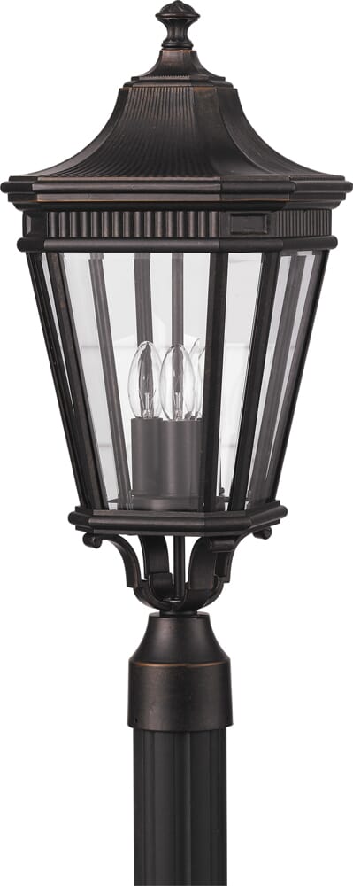 Feiss Cotswold Lane Collection 10" Outdoor Lantern in Bronze