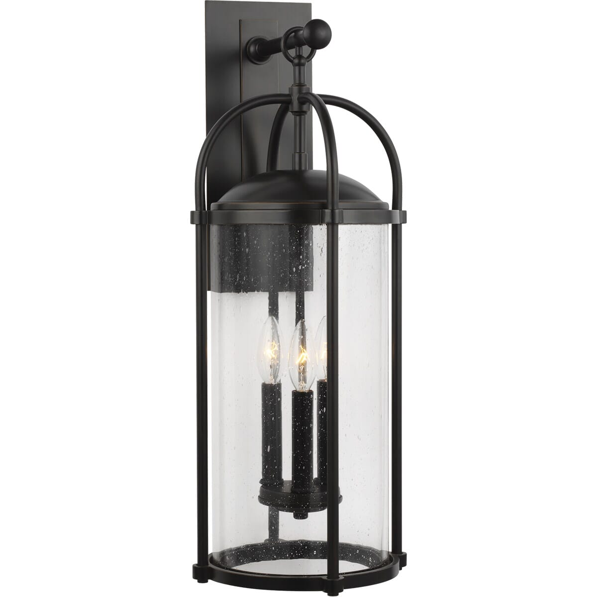 Feiss Dakota 3-Light Wall Lantern in Espresso