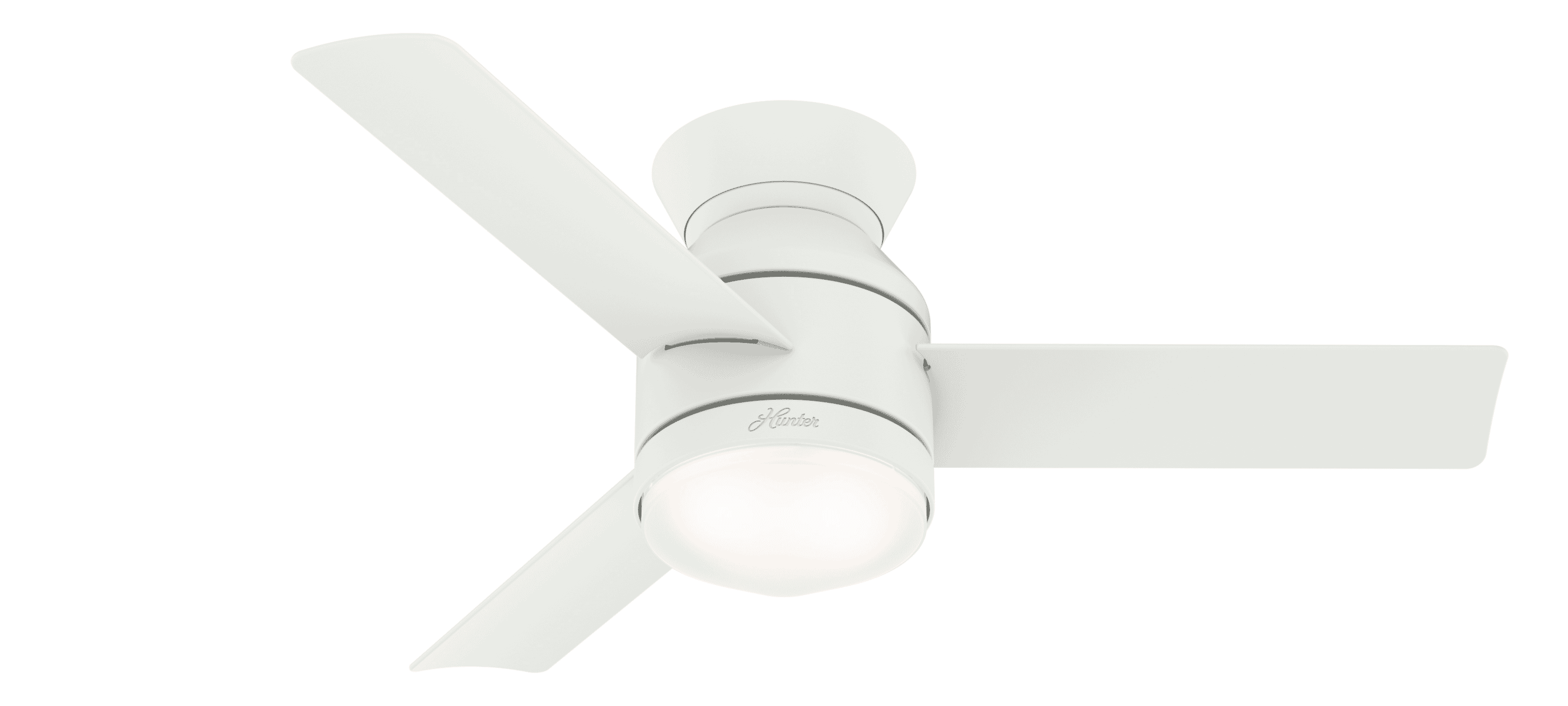 Hunter 2-Light 44" Indoor Ceiling Fan in Matte White