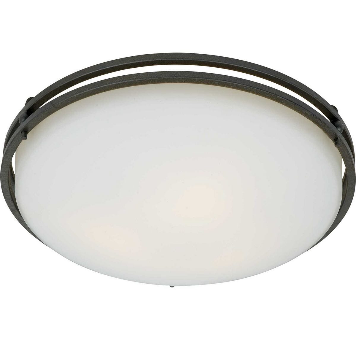 Quoizel Ozark 16" Flush Mount in Iron