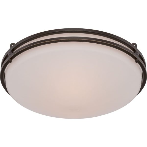 Quoizel Ozark 16" 3-Light Ceiling Light in Palladian Bronze