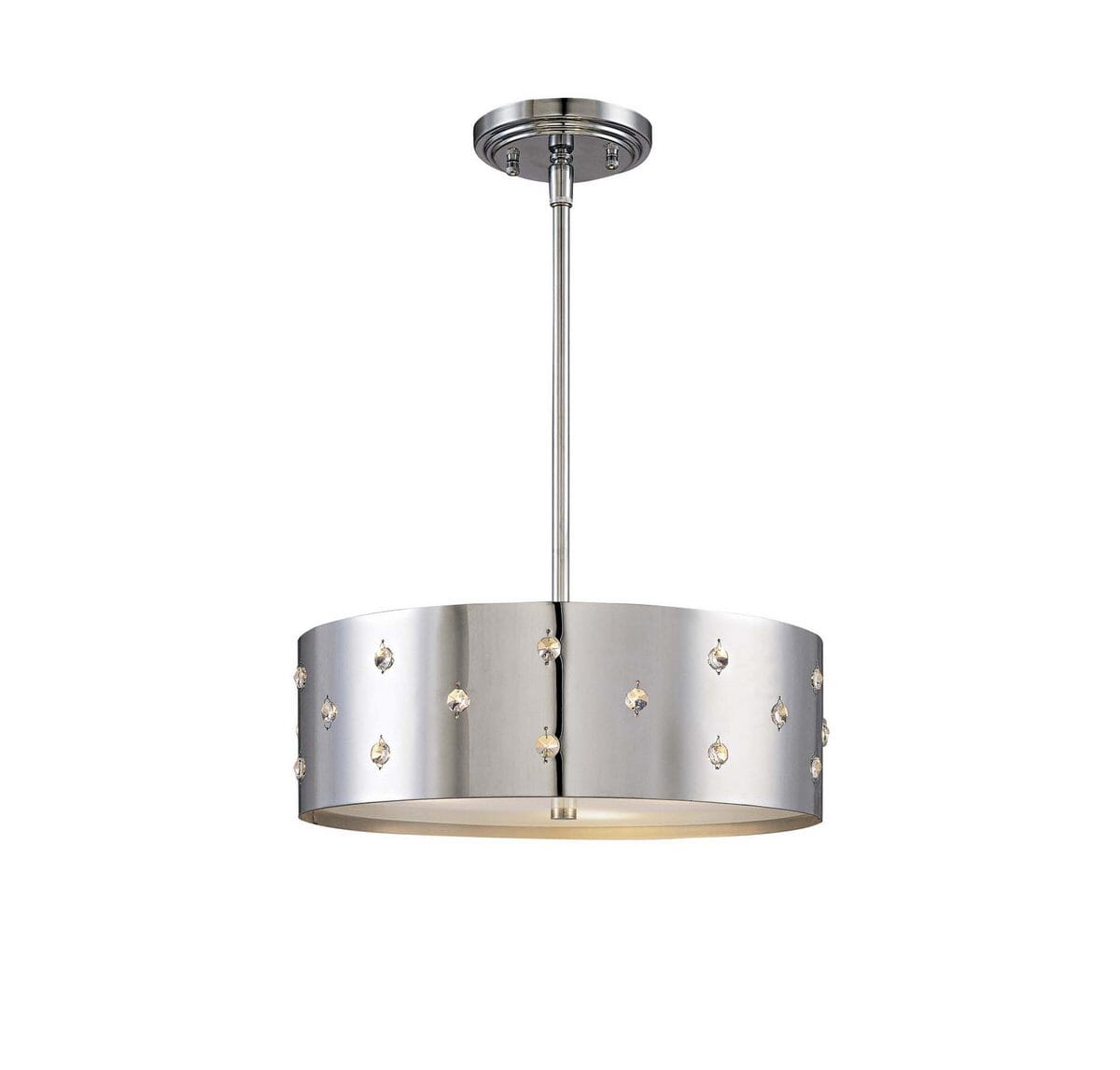 George Kovacs Bling Bling 3-Light 14" Pendant Light in Chrome