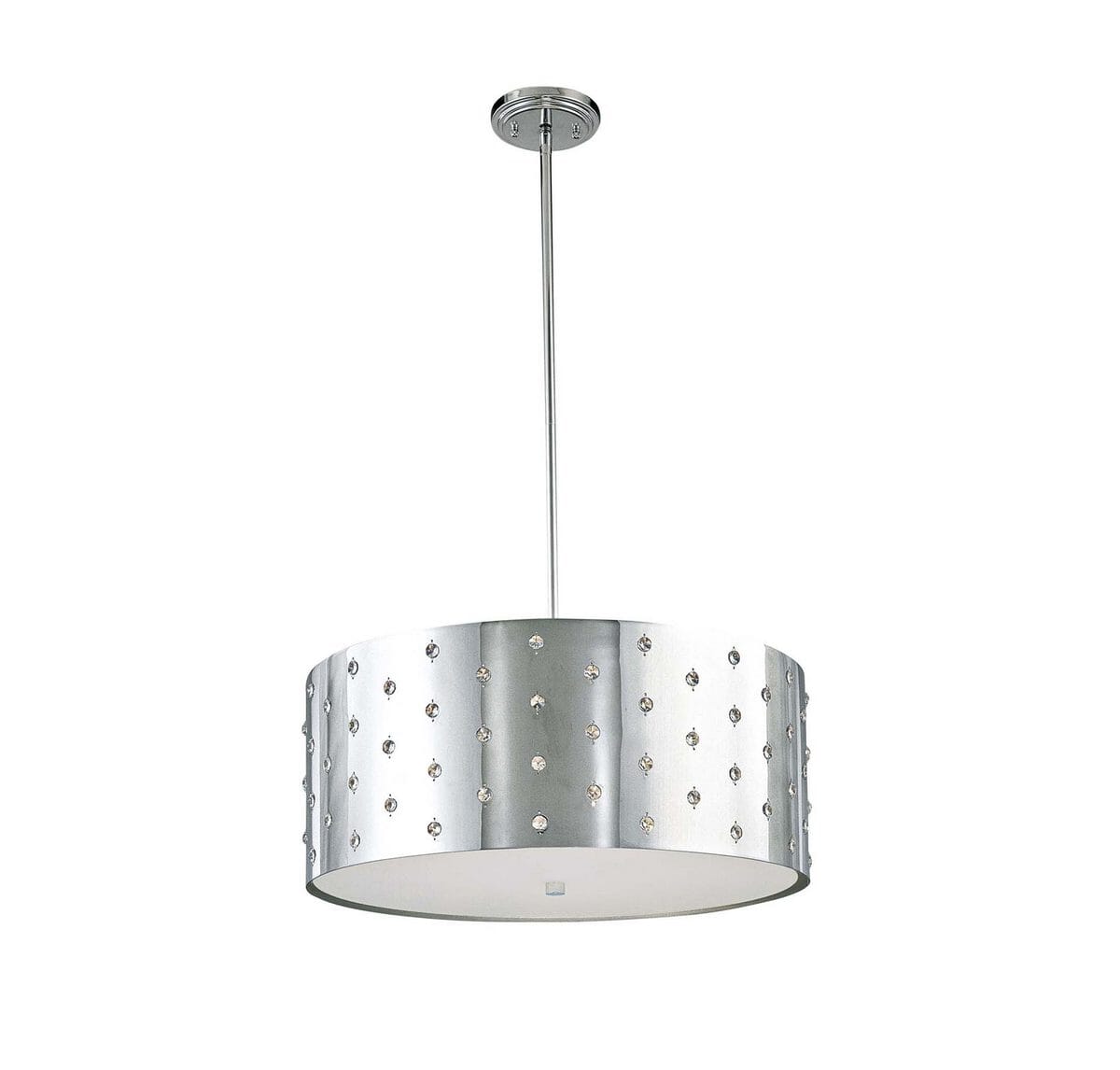 George Kovacs Bling Bling 4-Light 22" Pendant Light in Chrome