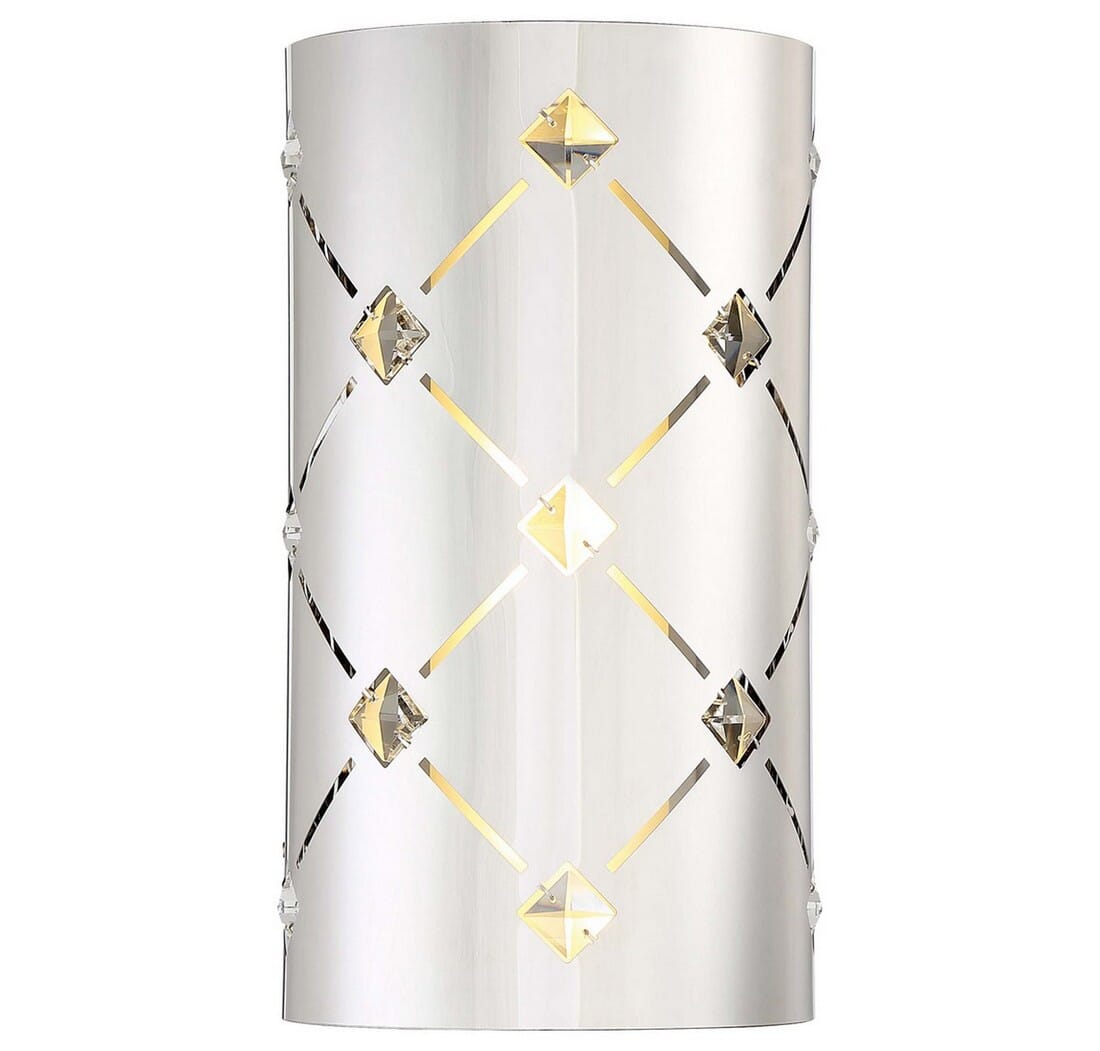 George Kovacs Crowned 12" Wall Sconce in Chrome