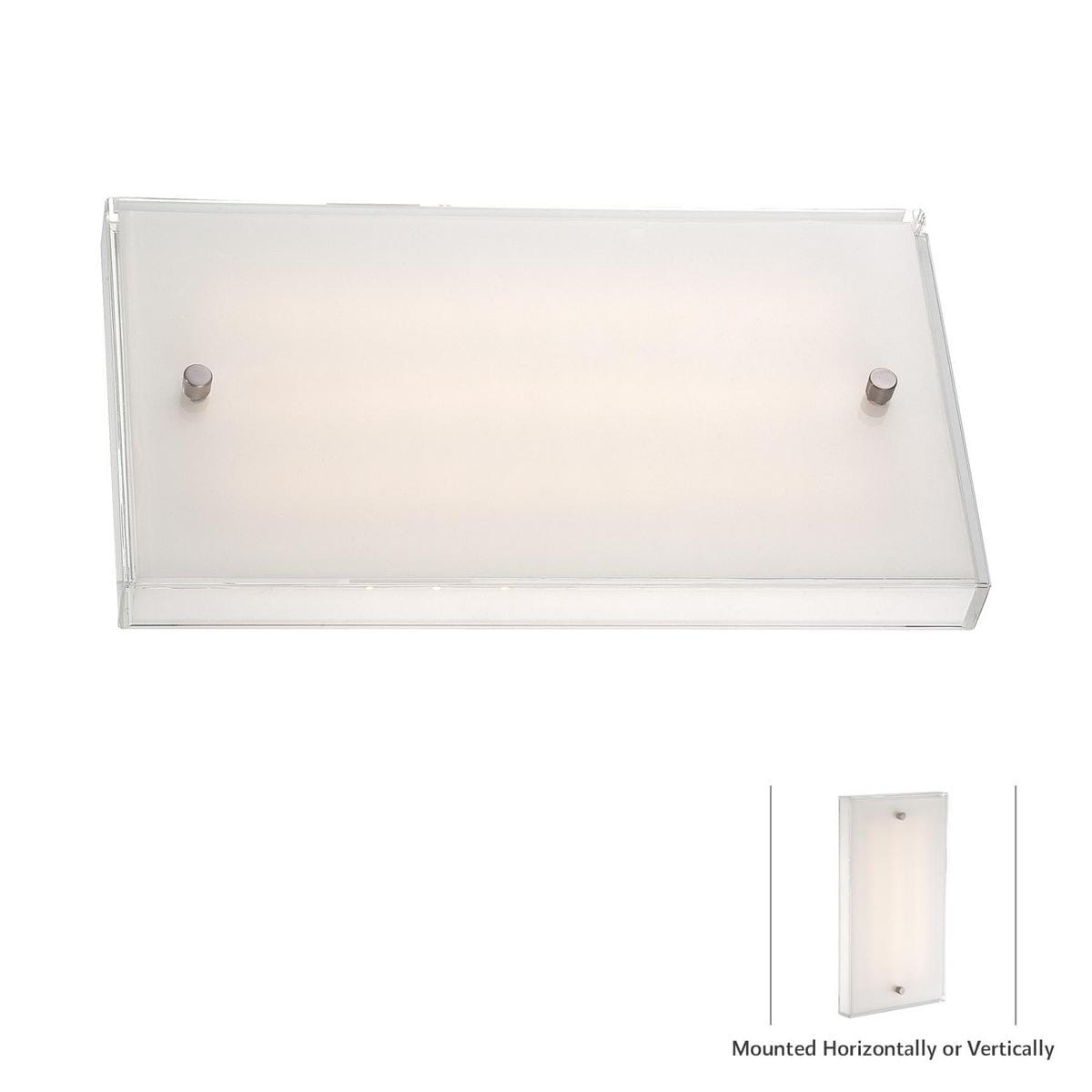 George Kovacs 12" Wall Sconce in Brushed Nickel