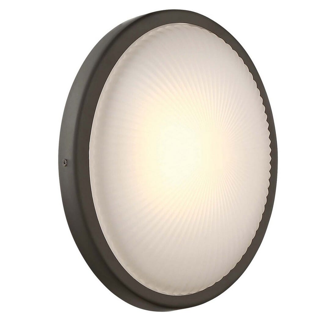 George Kovacs Radiun 8" Outdoor Wall Light in Oil Rubbed Bronze