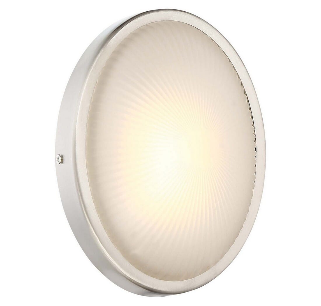 George Kovacs Radiun 8" Outdoor Wall Light in Brushed Aluminum