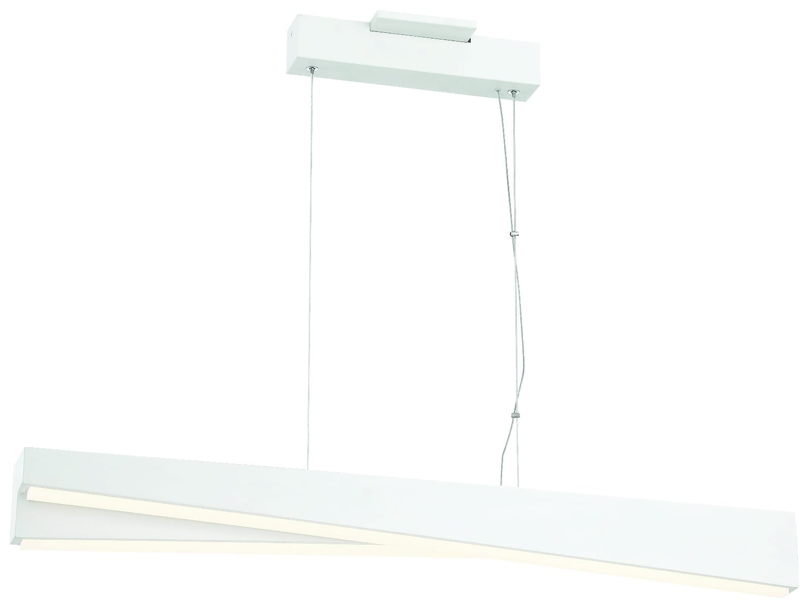 George Kovacs So Inclined 36" Linear Pendant Light in Sand White