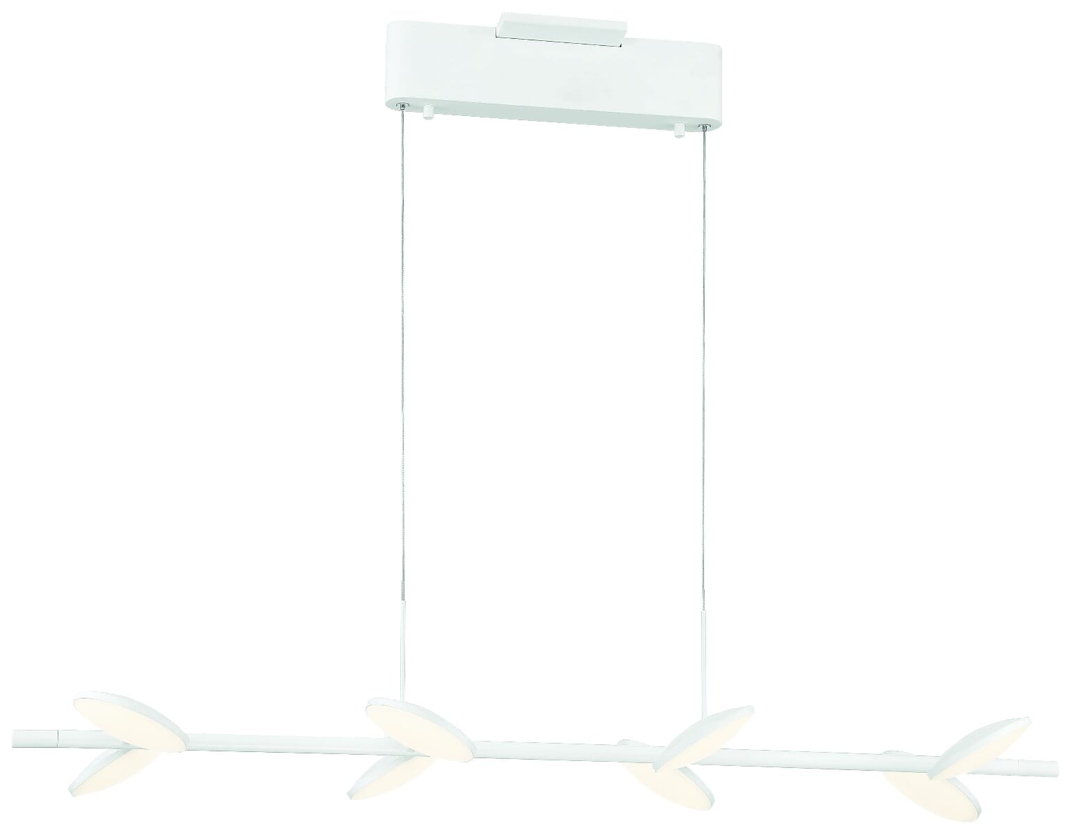 George Kovacs Eyespy 8-Light 39" Linear Pendant Light in Matte White