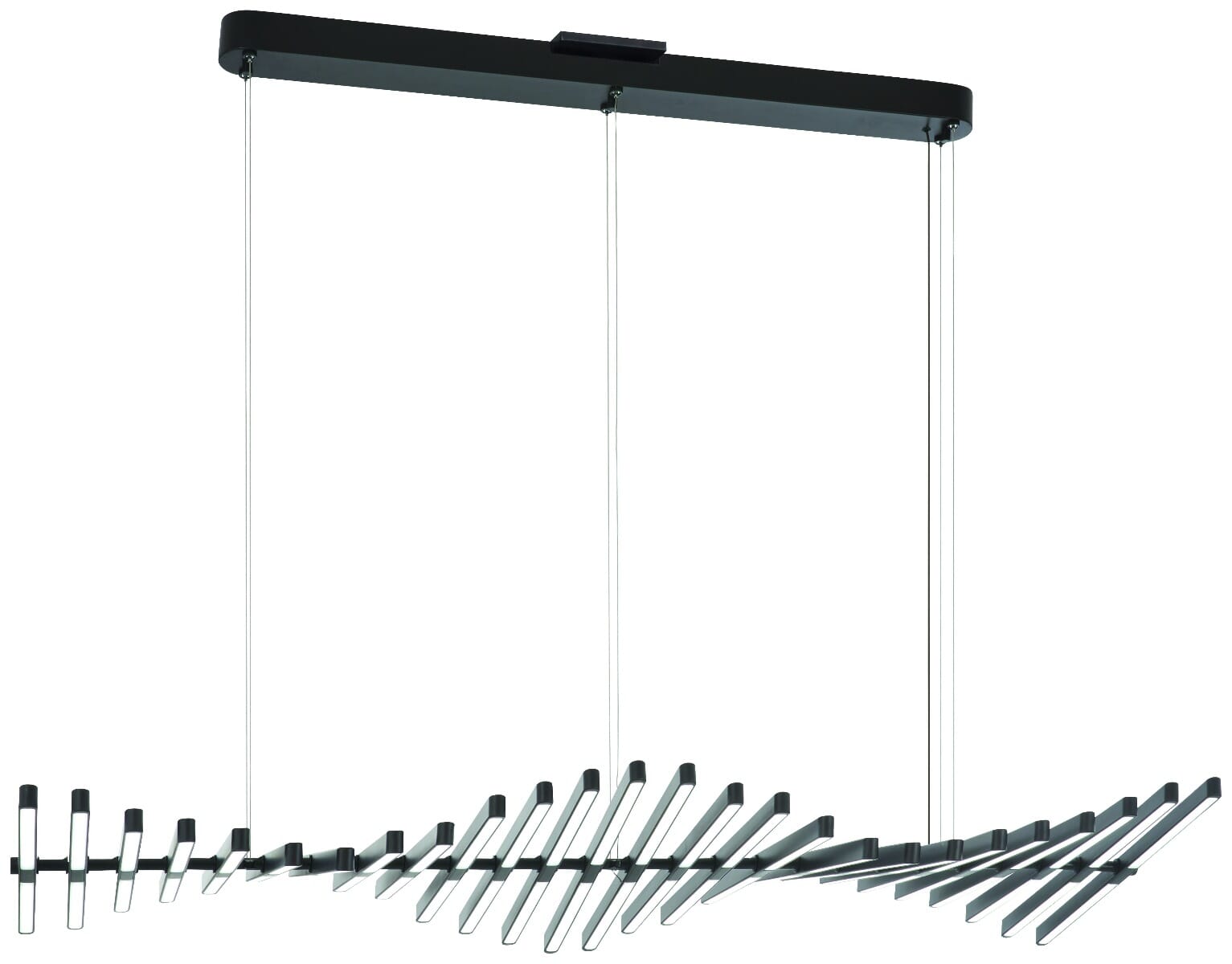 George Kovacs Stake Out 49" Linear Pendant Light in Chocolate