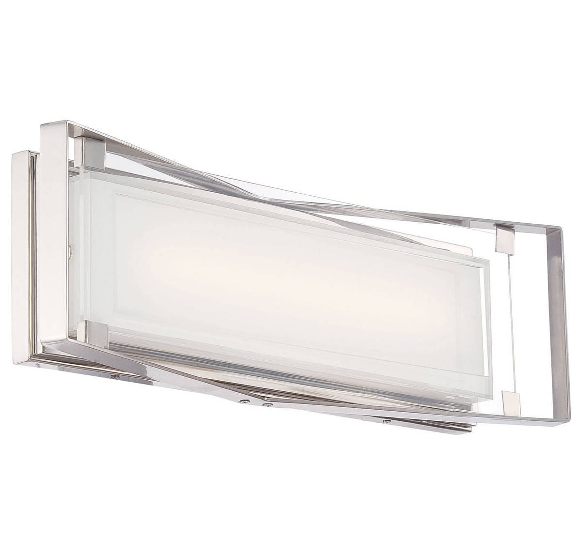 George Kovacs Crystal Clear 22" Bathroom Vanity Light in Polished Nickel