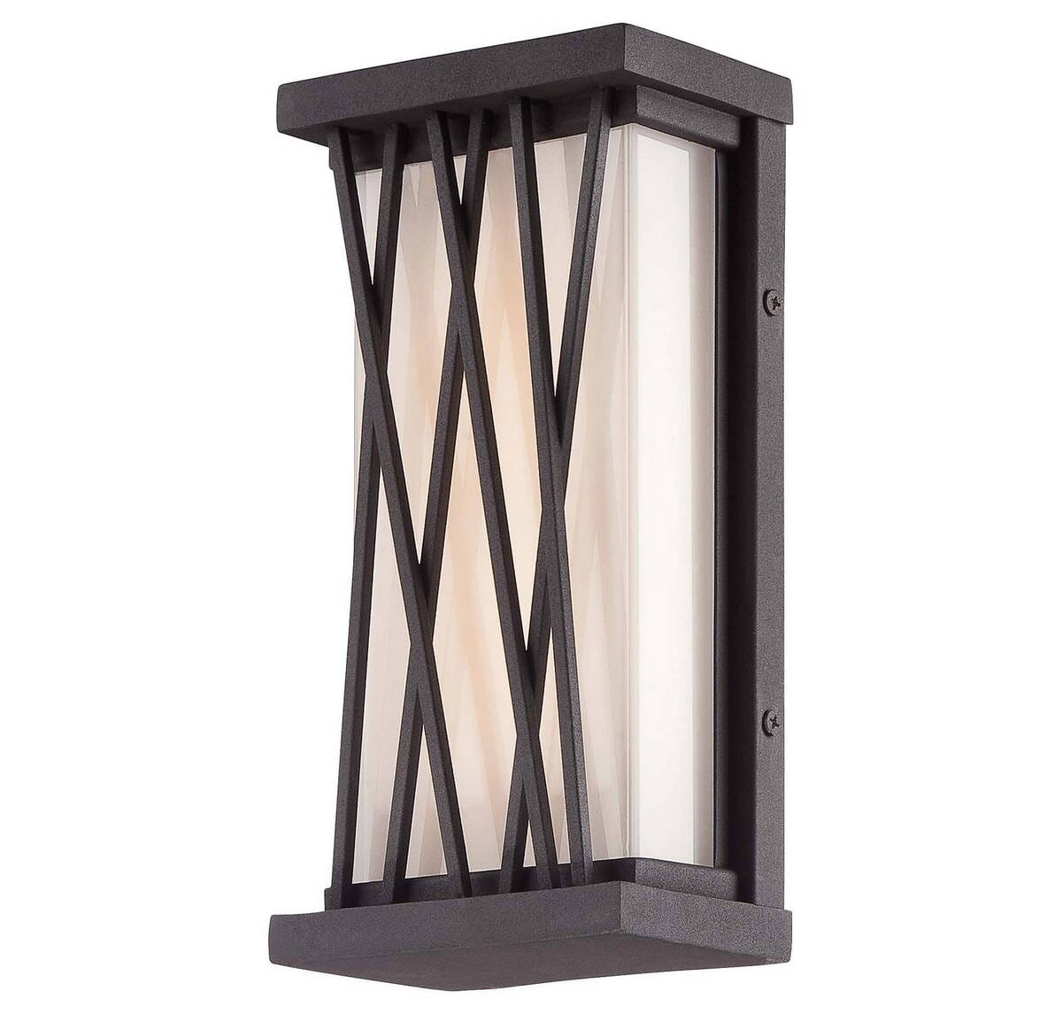 George Kovacs Hedge 10" Outdoor Wall Light in Textured Dorian Bronze