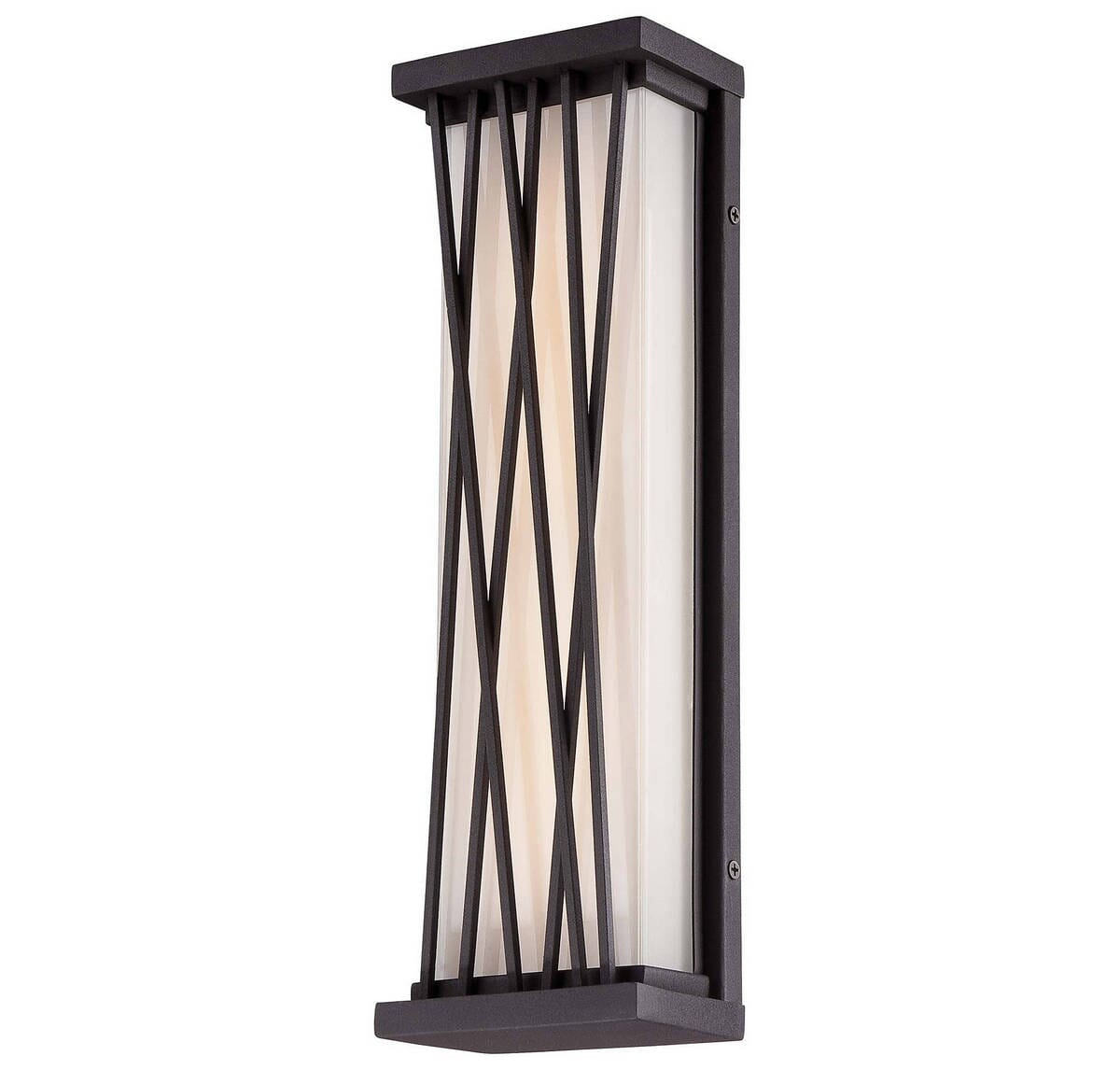 George Kovacs Hedge 16" Outdoor Wall Light in Textured Dorian Bronze