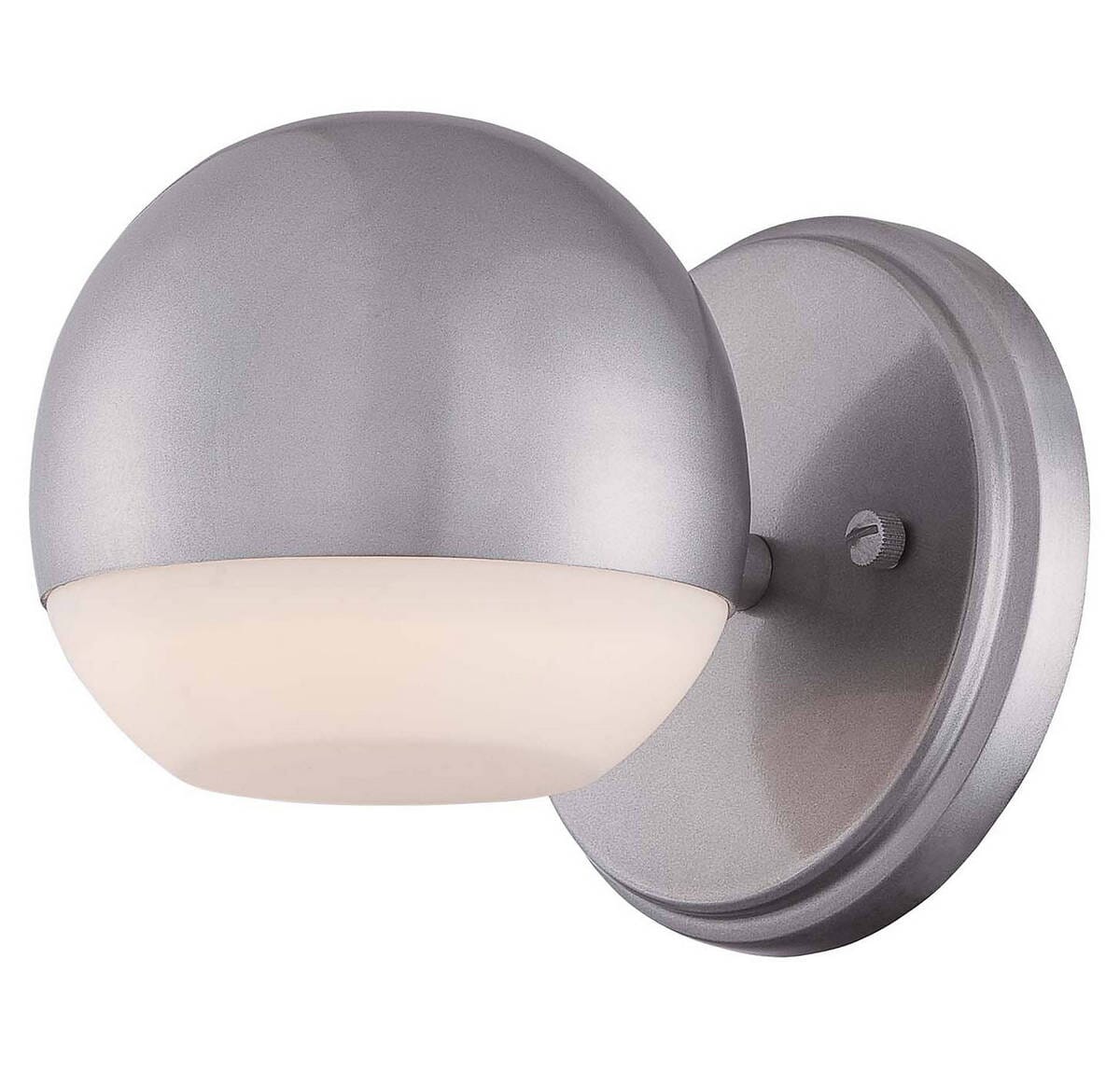 George Kovacs Droplet 5" Outdoor Wall Light in Silver Dust