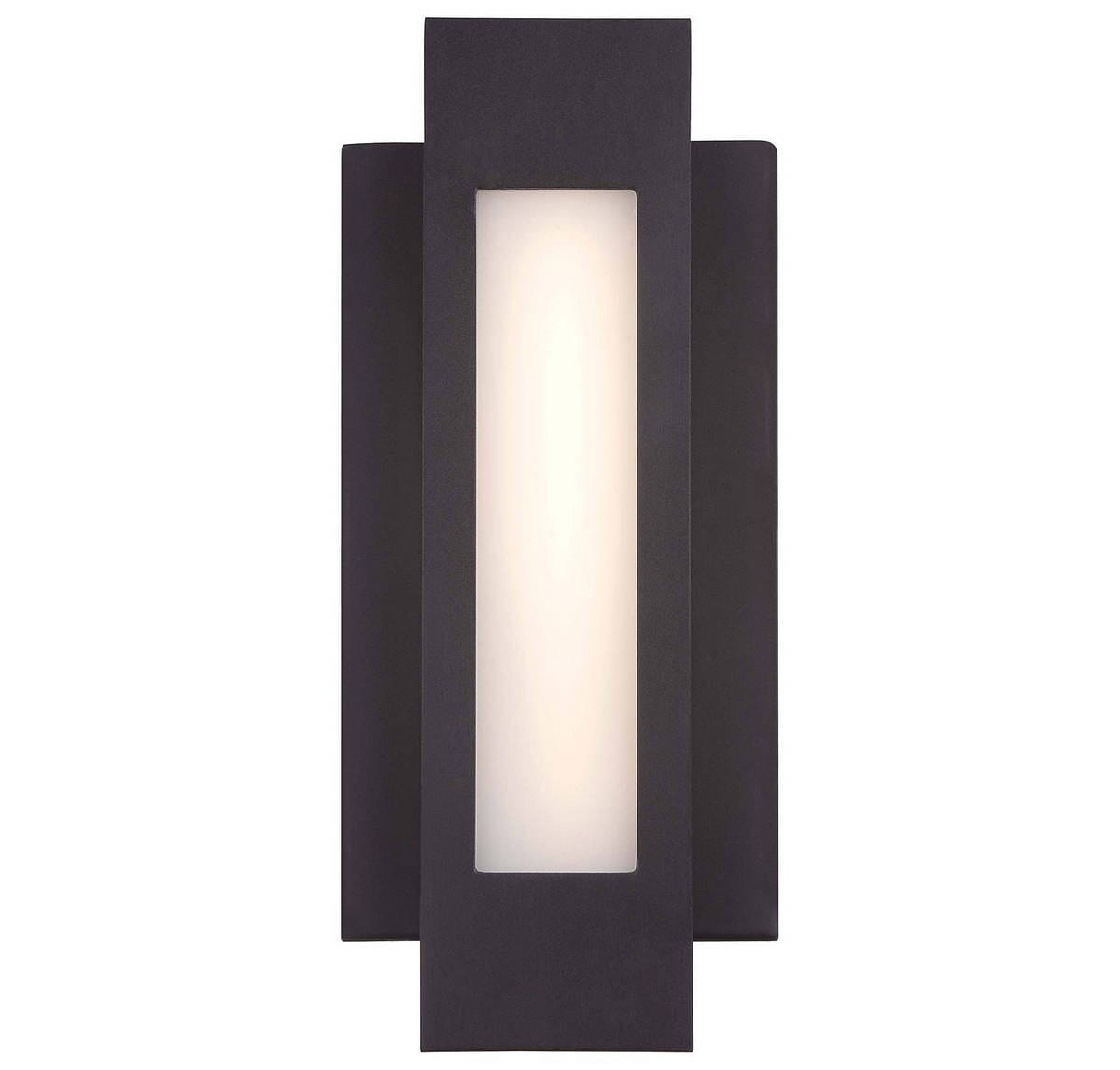 George Kovacs Insert 12" Outdoor Wall Light in Pebble Bronze