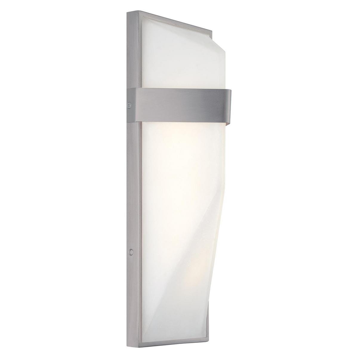 George Kovacs Wedge 15" Outdoor Wall Light in Silver Dust