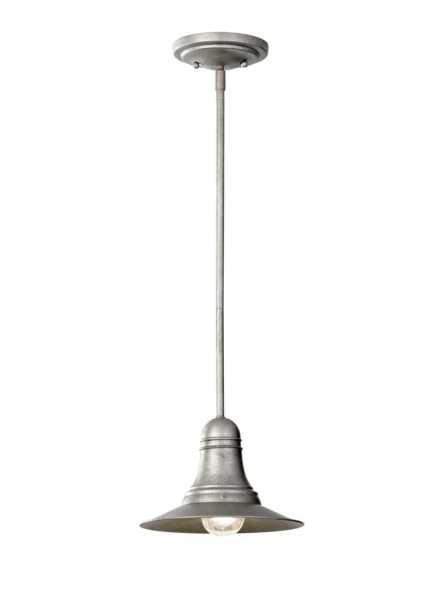 Feiss Urban Renewal Mini Pendant in Antique Pewter