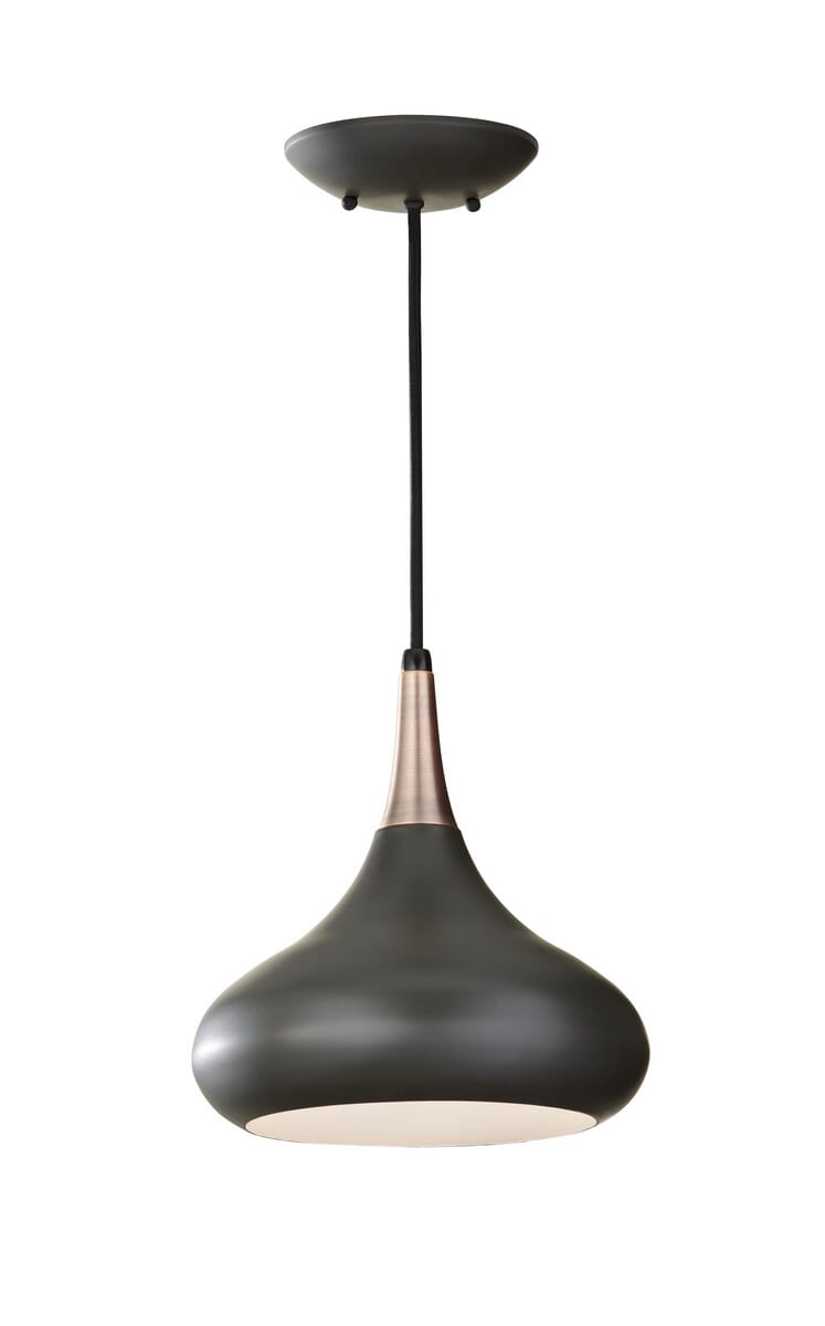 Feiss Belle 10" Mini Pendant in Bronze Finish