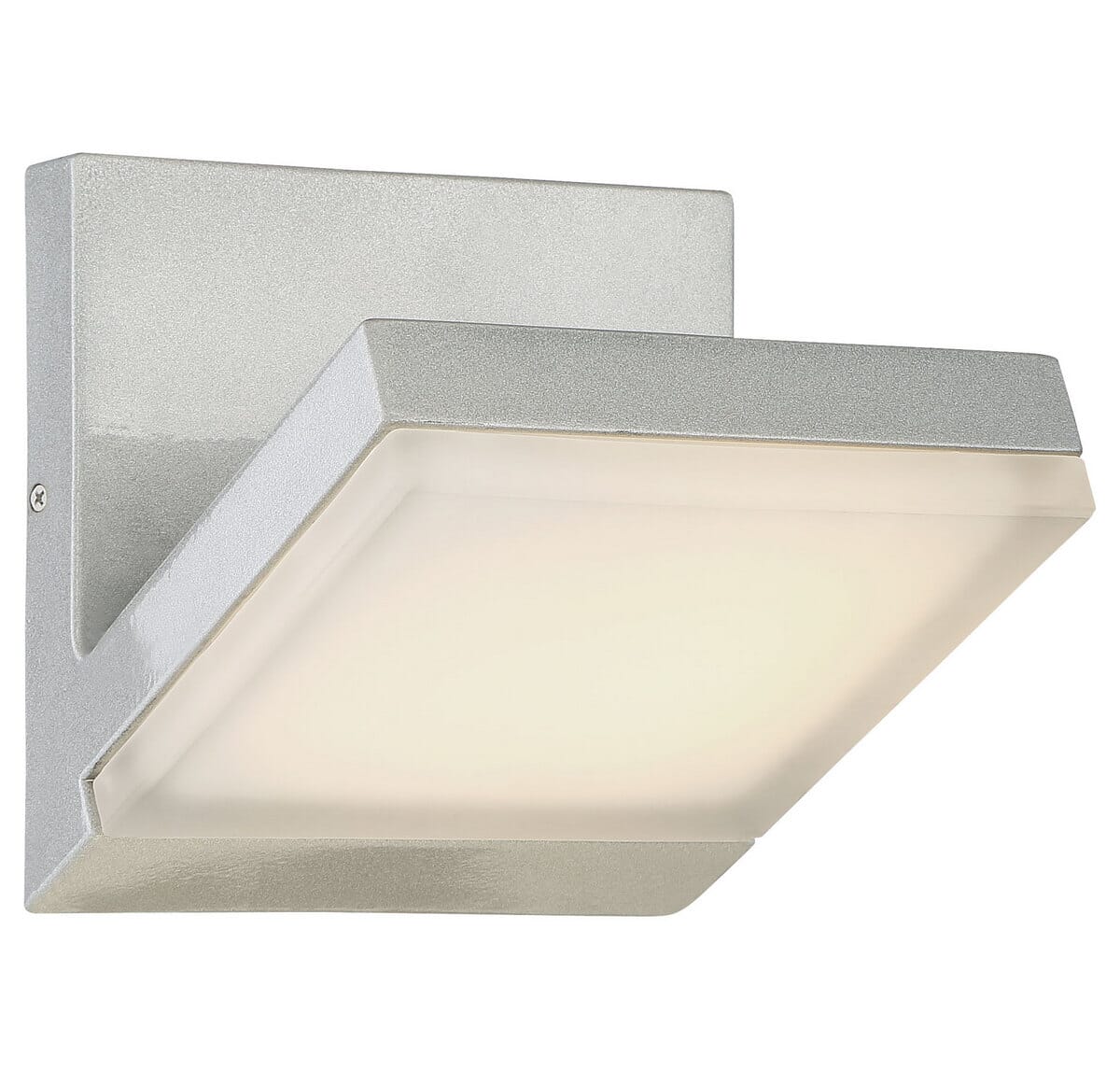 George Kovacs Angle 6" Outdoor Wall Light in Silver Dust