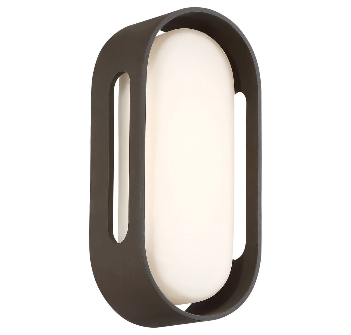 George Kovacs Floating Oval 11" Outdoor Wall Light in Pebble Bronze