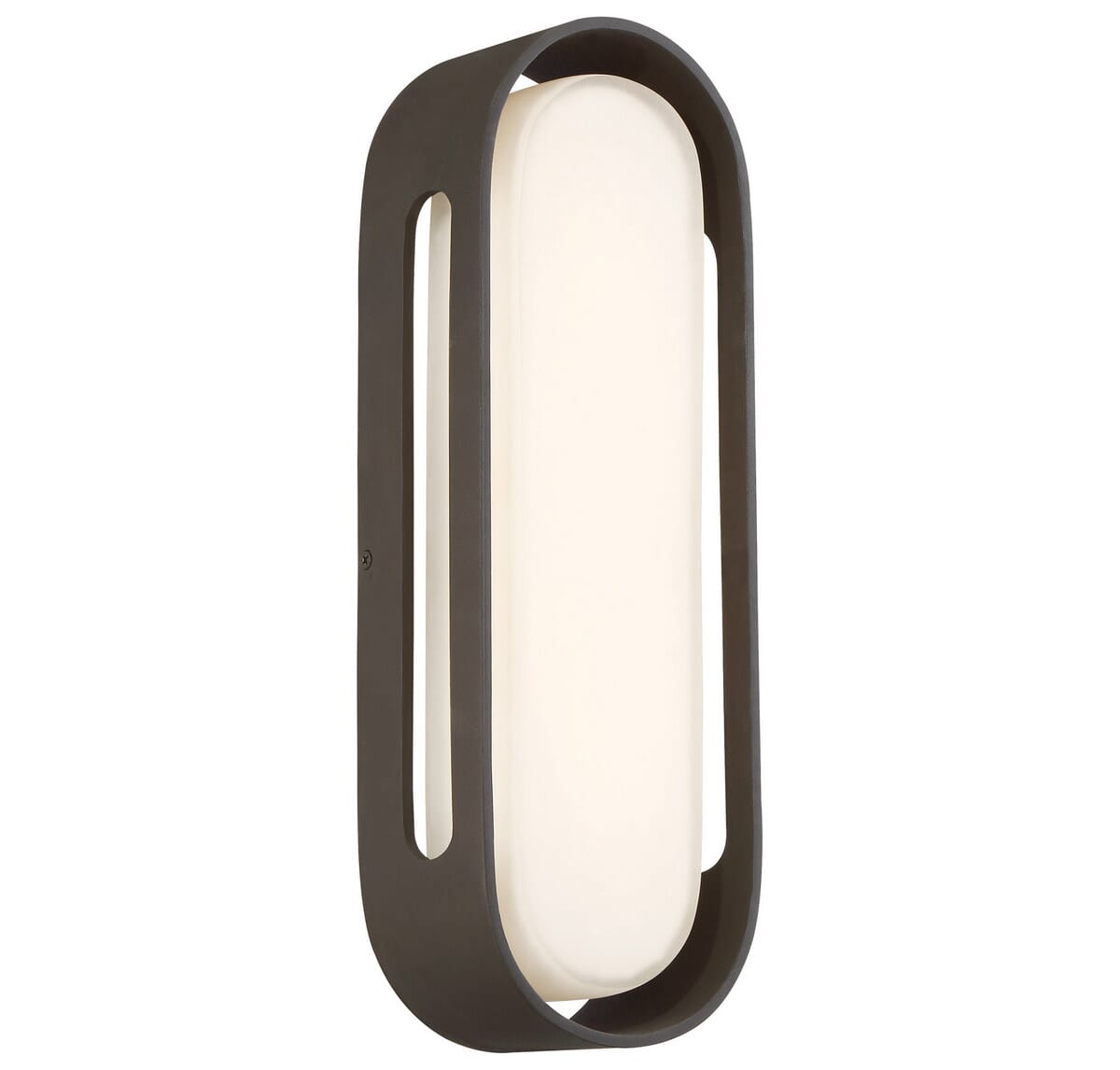 George Kovacs Floating Oval 15" Outdoor Wall Light in Pebble Bronze