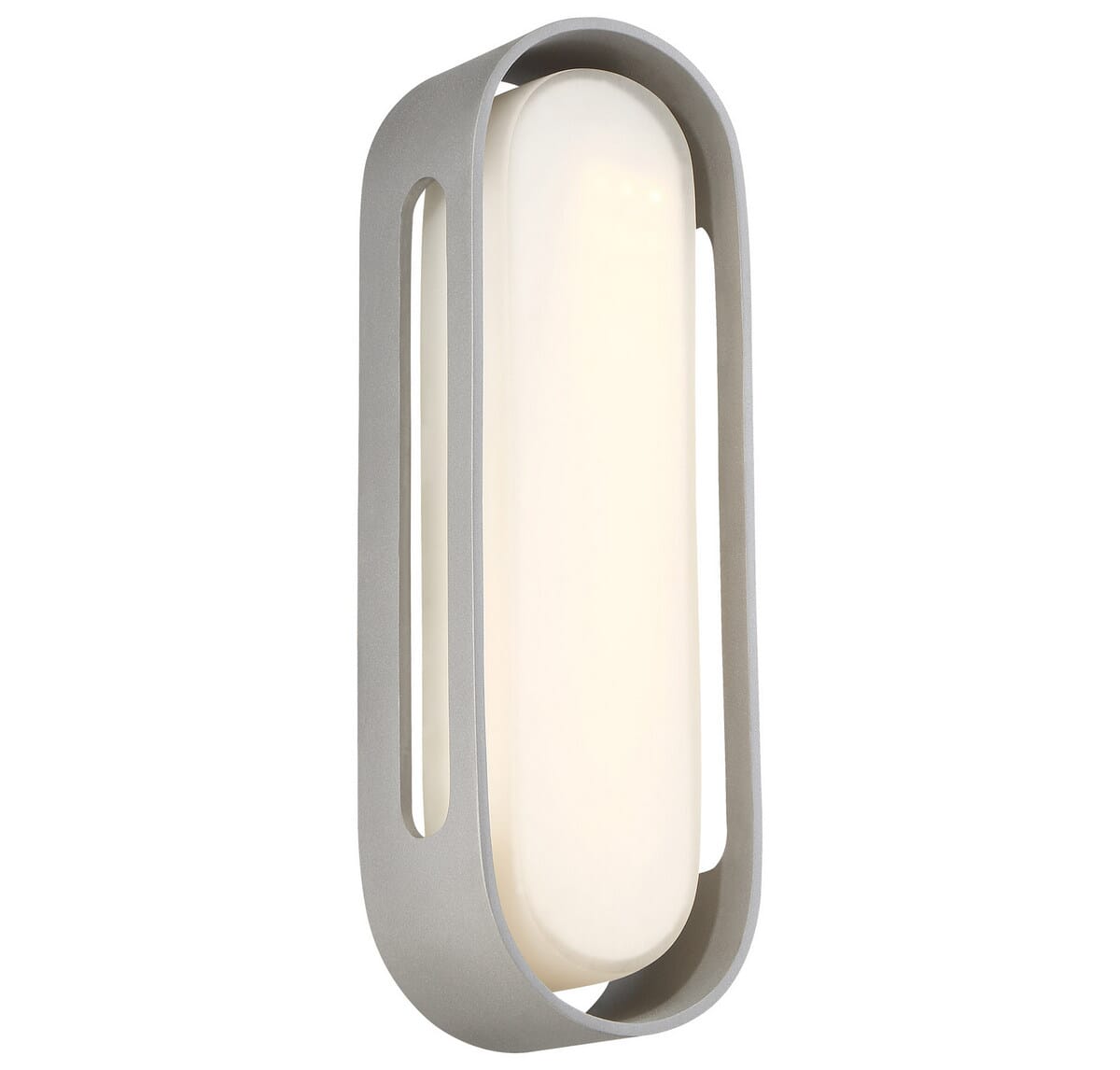 George Kovacs Floating Oval 15" Outdoor Wall Light in Sand Silver