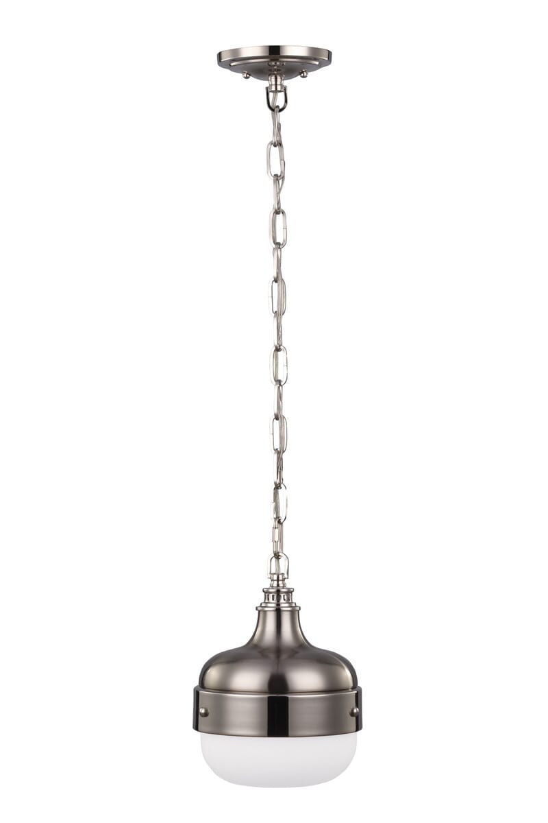 Feiss Cadence Polished Nickel & Brushed Steel Pendant