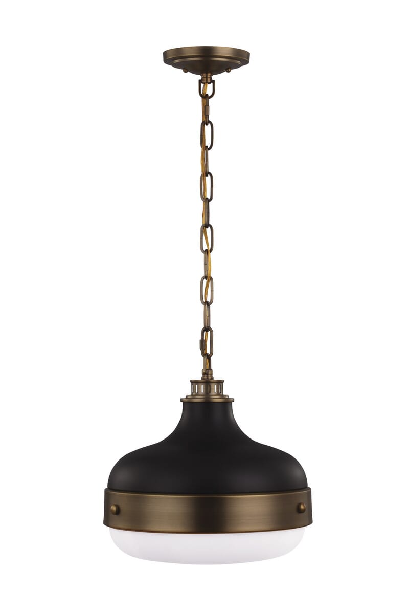 Feiss Cadence Pendant Light in Dark Antique Brass