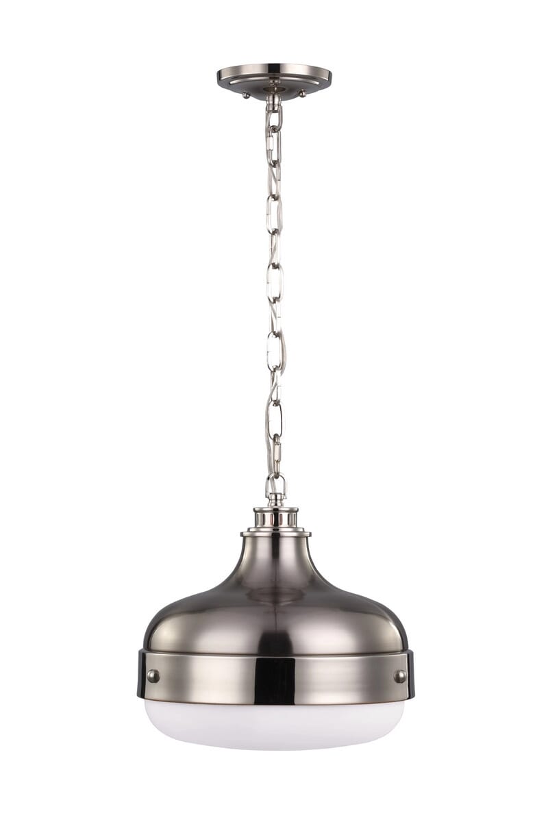 Feiss Cadence Pendant Light in Polished Nickel