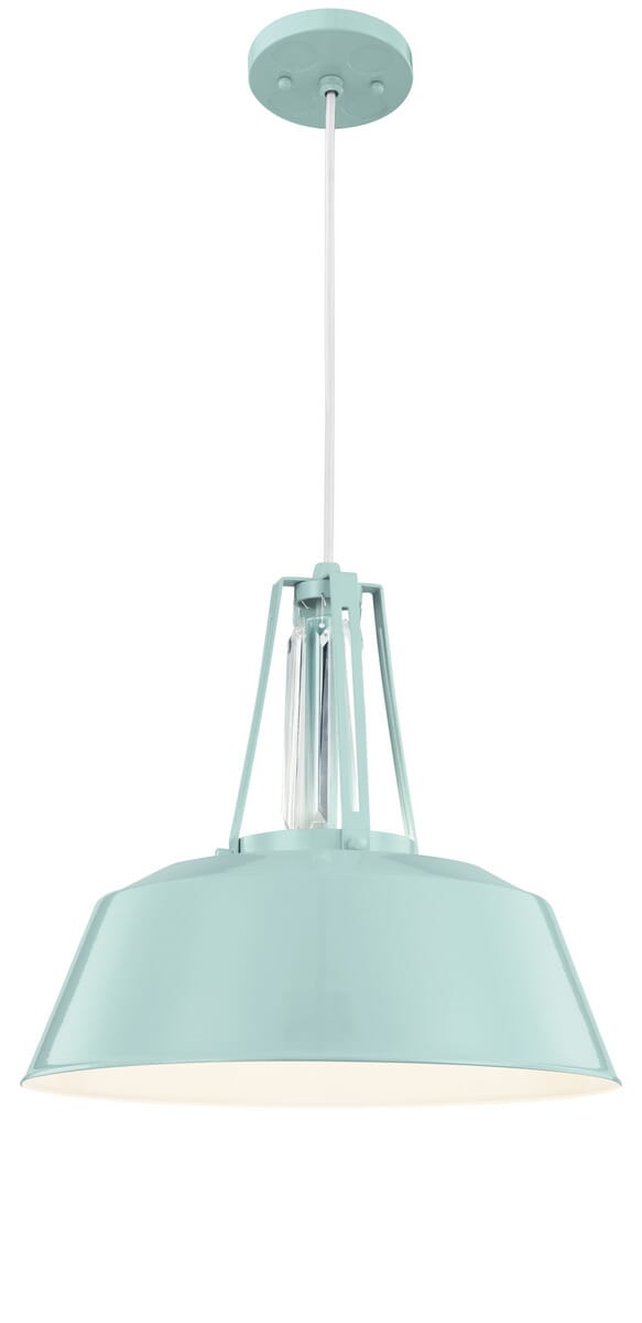 Feiss Freemont Hi Gloss Blue Pendant