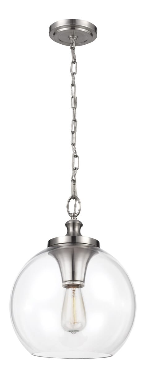 Feiss Tabby Brushed Steel Pendant