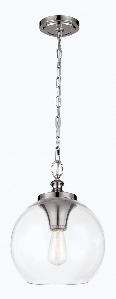 Feiss Tabby Polished Nickel Pendant