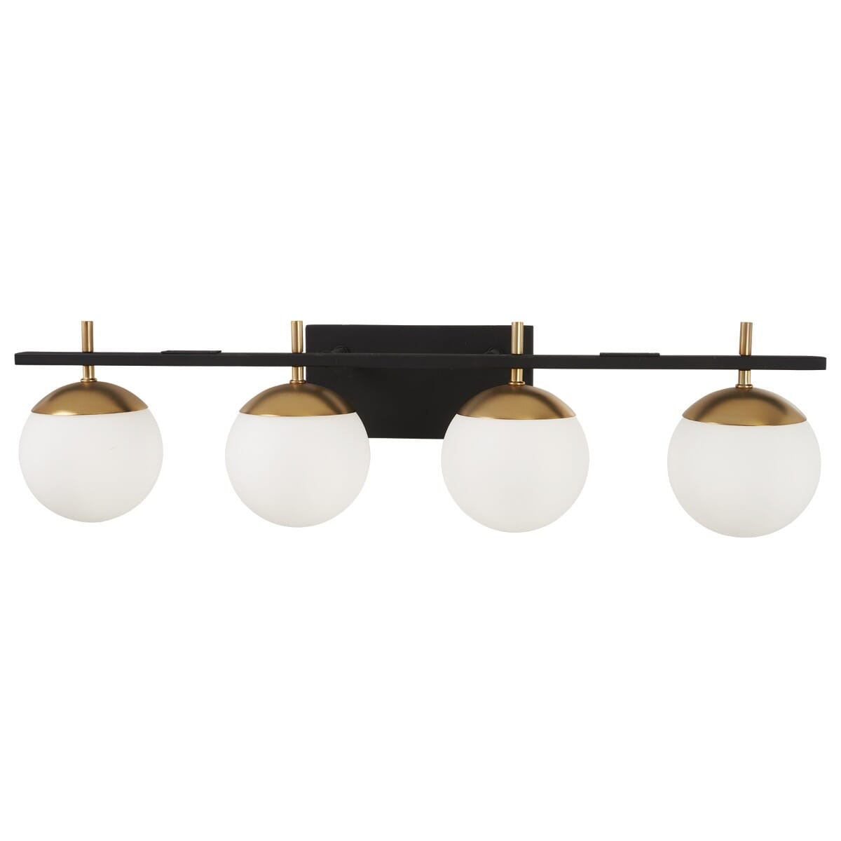 George Kovacs Alluria 4-Light Bathroom Vanity Light in Weathered Black