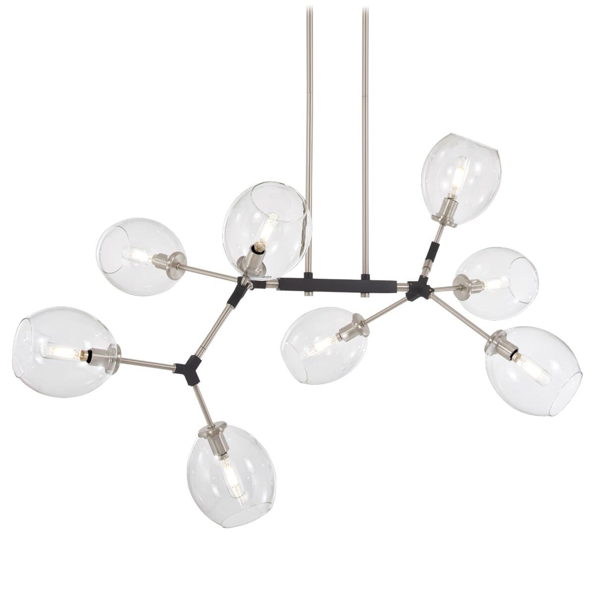 George Kovacs Nexpo 8-Light 26" Pendant Light in Brushed Nickel