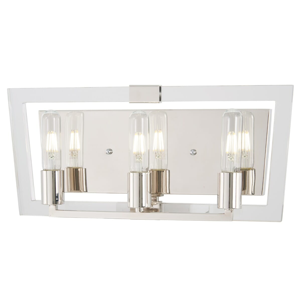 George Kovacs Crystal Chrome 3-Light 19" Bathroom Vanity Light in Polished Nickel