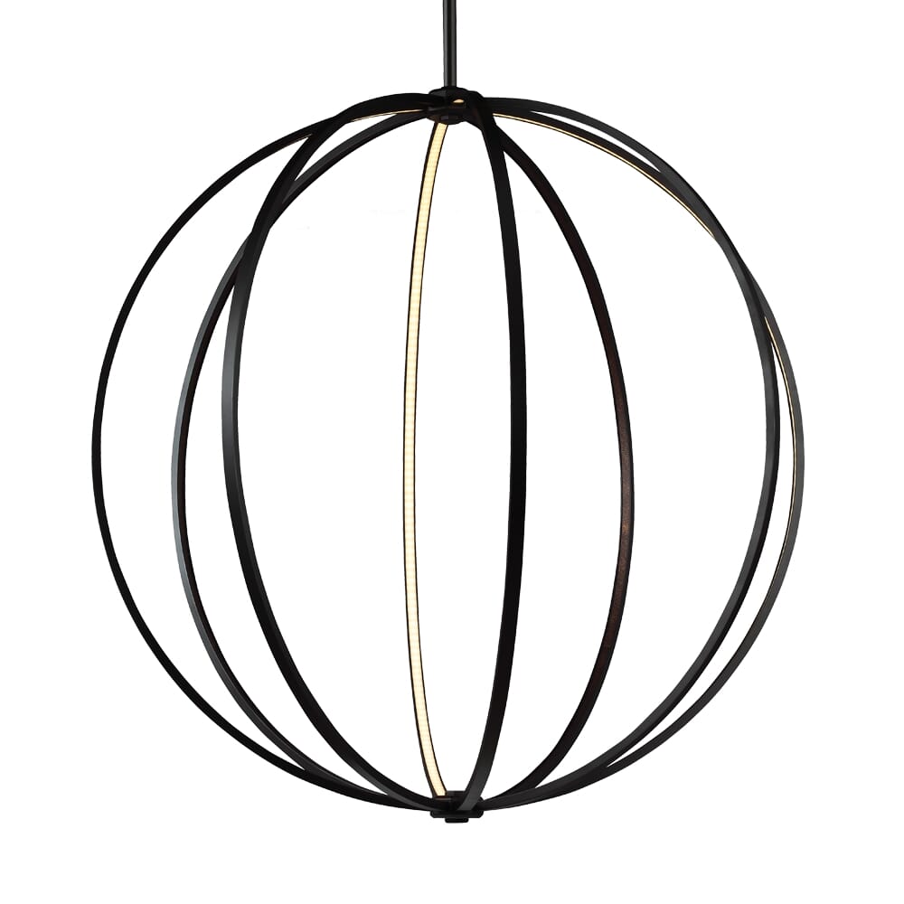 Feiss Khloe 48" LED Globe Pendant in Oil Rubbed Bronze