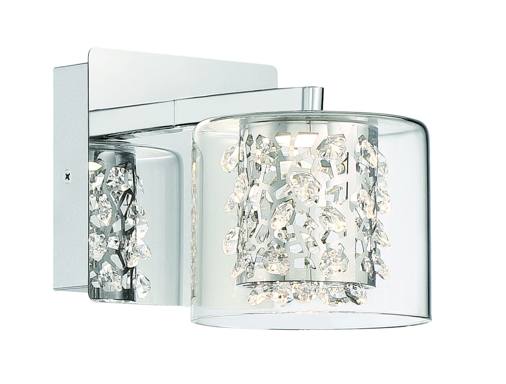 George Kovacs Wild Gems 5" Bathroom Vanity Light in Chrome