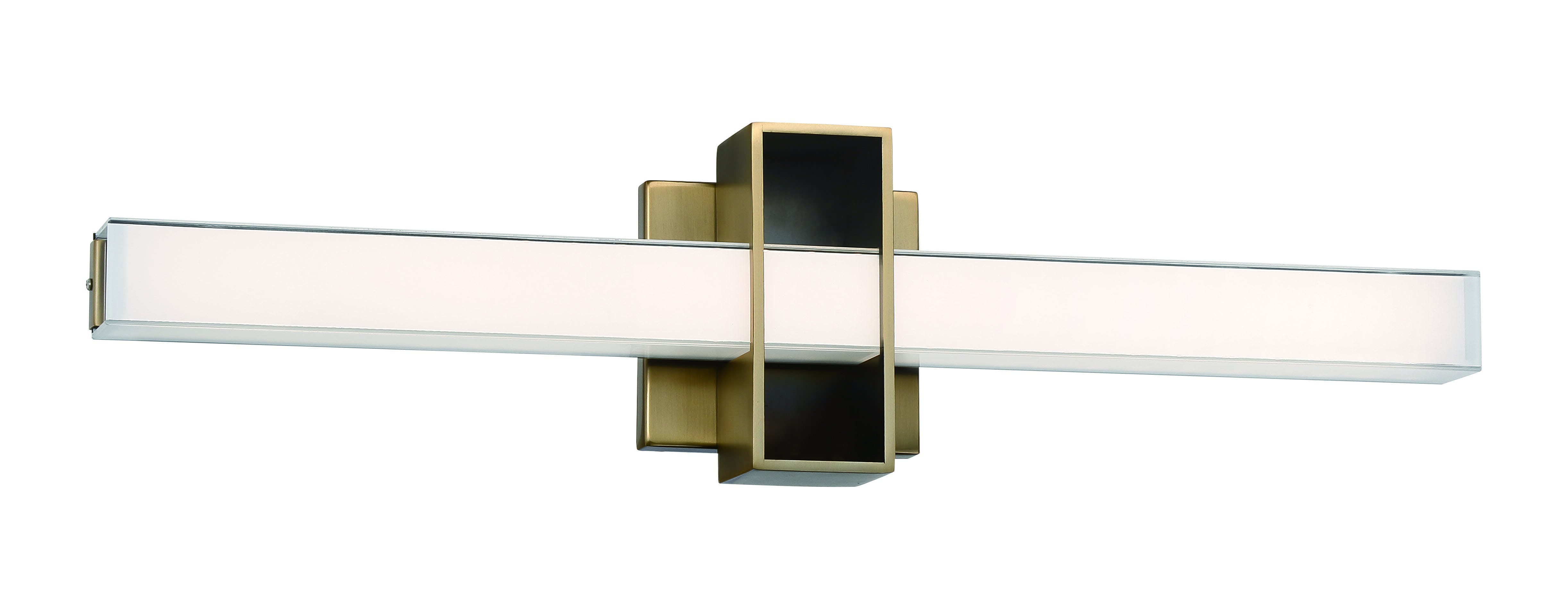 George Kovacs Major Bathroom Vanity Light in Aged Brass