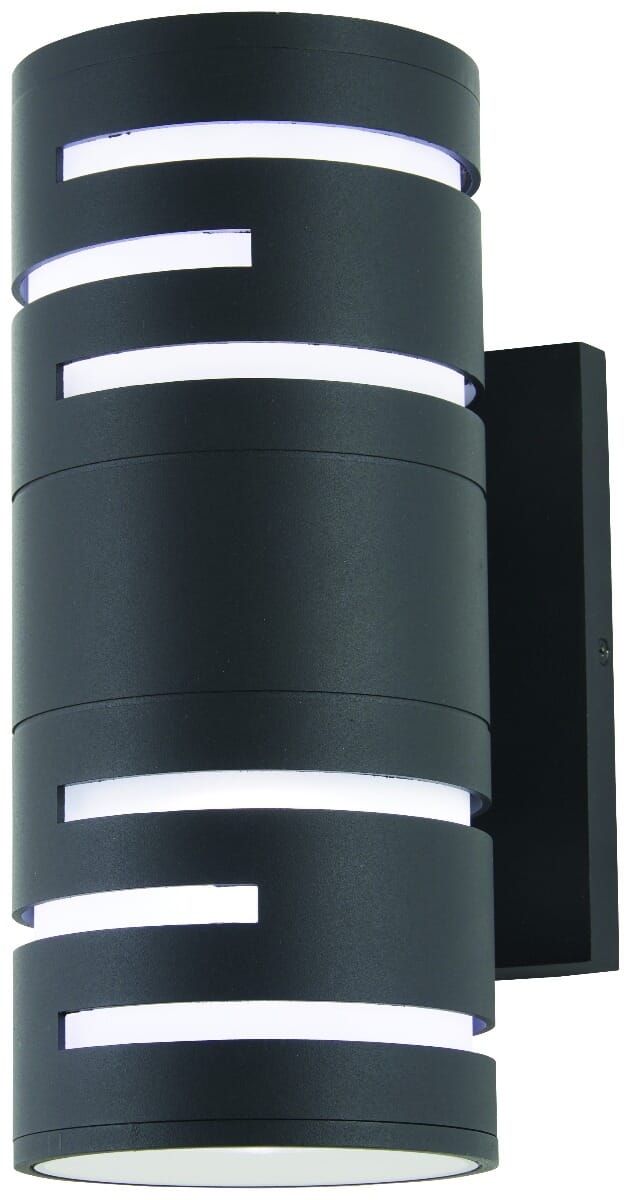 George Kovacs Groovin 2-Light 12" Wall Sconce in Black