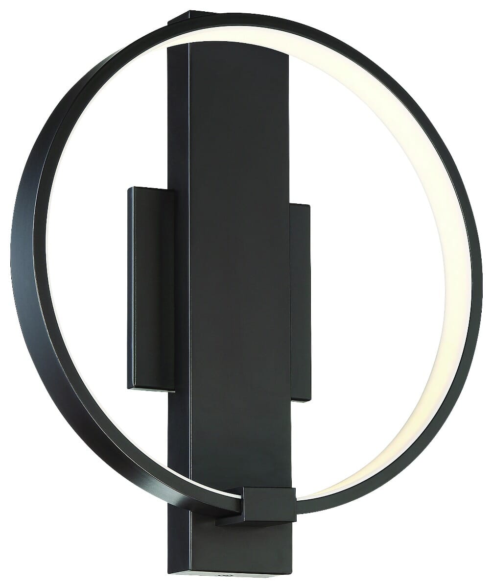 George Kovacs Bypass 12" Wall Sconce in Chocolate