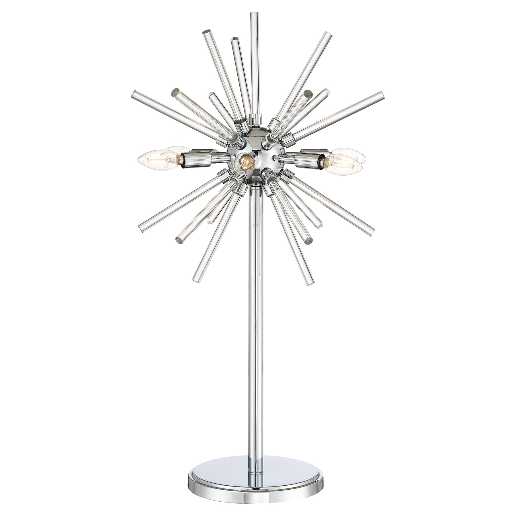 George Kovacs Spiked 6-Light 31" Table Lamp in Chrome